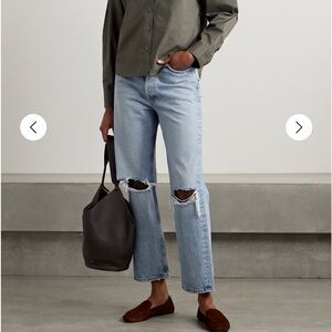 90’s Pinch Waist Agolde Distressed Jeans